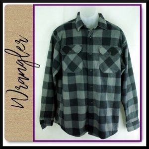 WRANGLER Men's Fleece Plaid Shirt-Jacket
